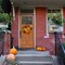 Haute Decor 24 Inch Fall Sunflower Artificial Wreath with Grapevine Base, Real Pinecones, Faux Berries and Pumpkins, Autumn, Fall, Halloween Door or Wall Decoration